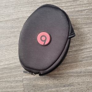 Beats by Dre Black Case with Pink Logo